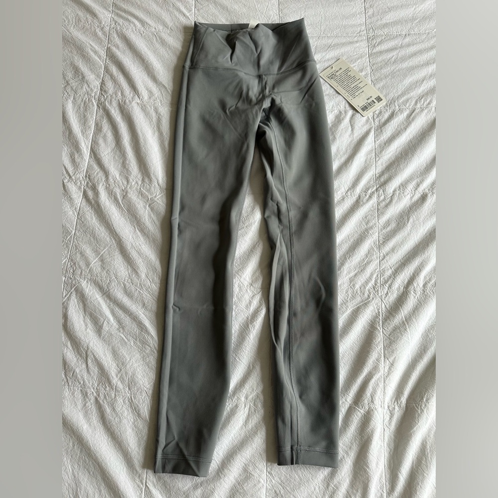 Gray High-Waisted Leggings